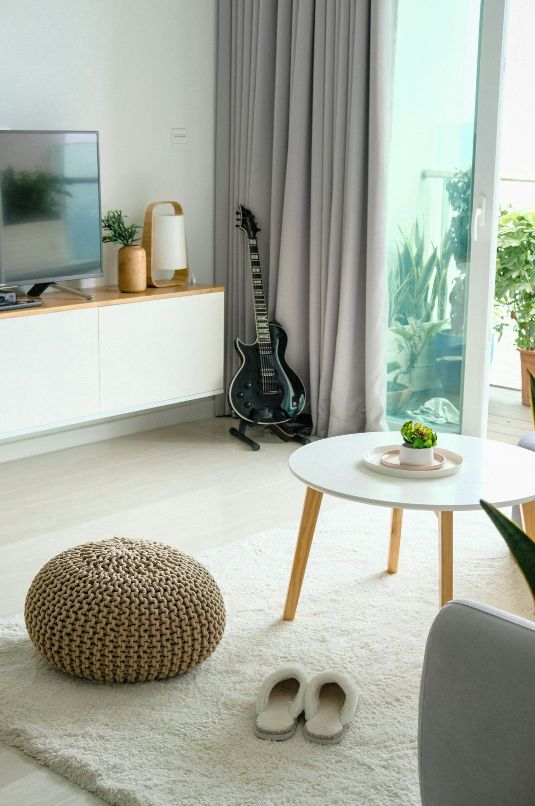 smart home devices in living room
