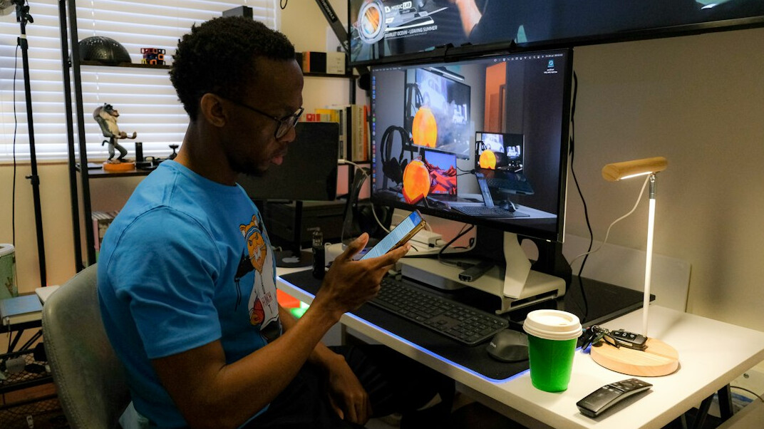 person using ai tools